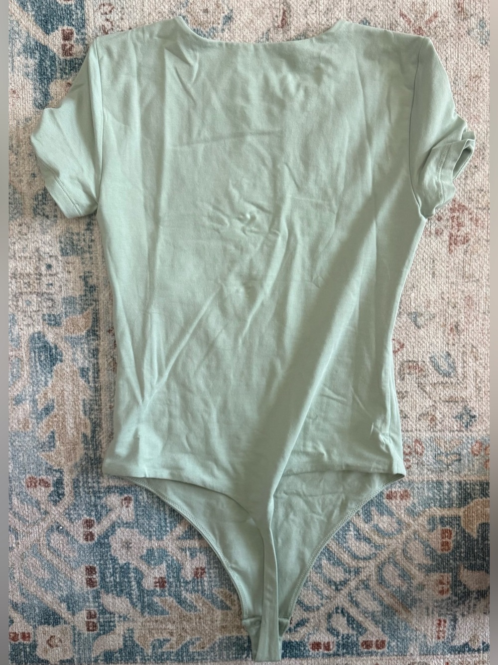 Aritzia Casual Contour Crew Bodysuit Terrace Sage S - Picture 2 of 4